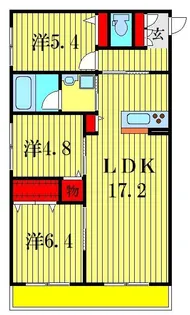 Villa Monte ANNEX【3階】の間取り