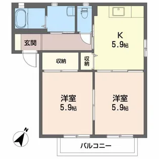 シャーメゾンセトル【2階】の間取り