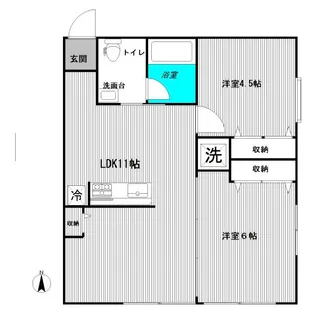 ドミール目黒【1階】の間取り