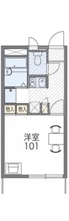 レオパレスノウムレジデンス【1階】の間取り