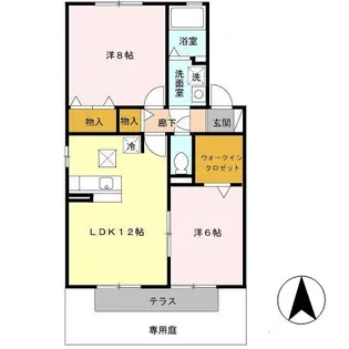 シャルマンコート A【1階】の間取り