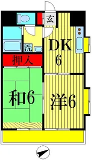 トモヨシフラット【4階】の間取り