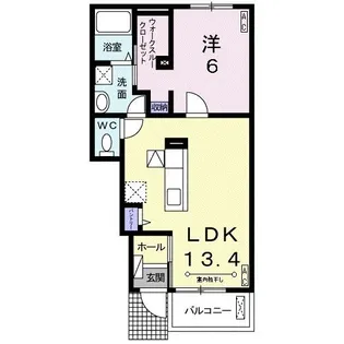 クオーレ・コンフォート【1階】の間取り