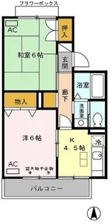 ルードルフィアタウンズ【2階】の間取り
