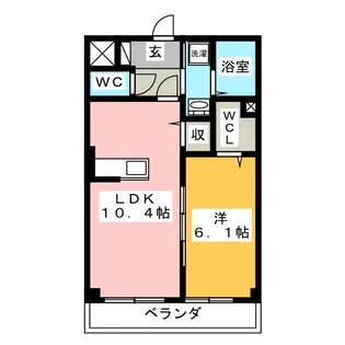 SAKURA武蔵中原【2階】の間取り