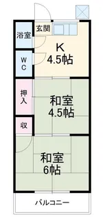 ゆたか荘【2階】の間取り