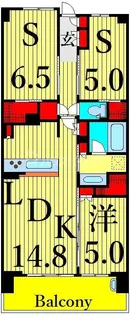 ドゥーエ町屋【2階】の間取り