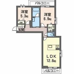 WINDMILL【2階】の間取り