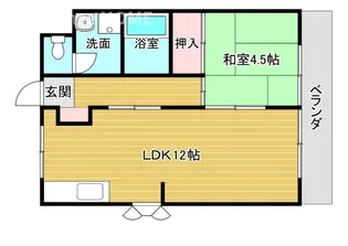 クリアポート福本【3階】の間取り