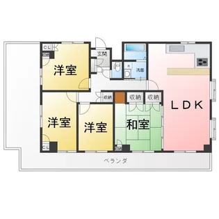 ルミエール鯛取【4階】の間取り
