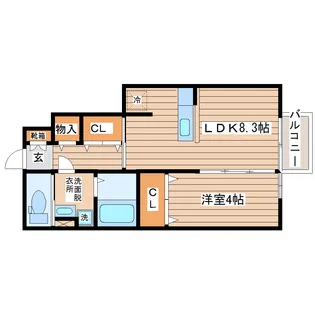 アンセル【1階】の間取り
