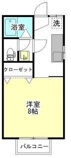 ラ・レーヴB【2階】の間取り