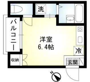 ル シェル ブルー【1階】の間取り