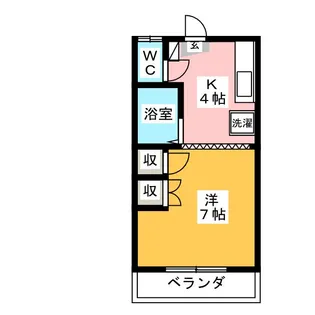 シャトーMY【1階】の間取り