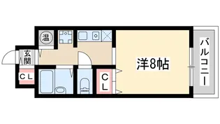 ミールズ江坂【8階】の間取り