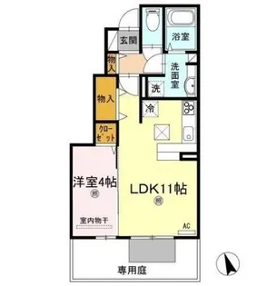 レトワール【1階】の間取り