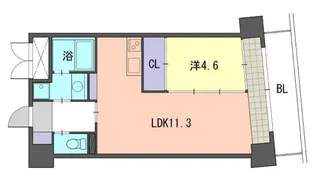レジデンス住吉【10階】の間取り