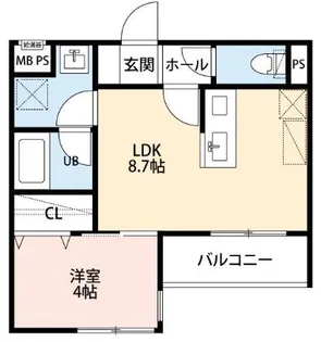 リーブルファイン葛飾小菅【2階】の間取り