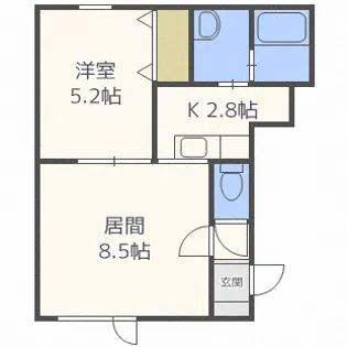 グランメール麻生南公園【2階】の間取り