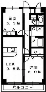 ヴァンベールS【3階】の間取り
