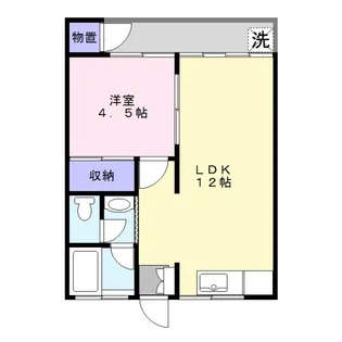 北野パークハイツ【1階】の間取り