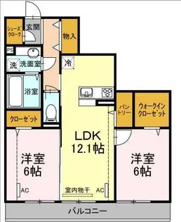 マメールロワ【2階】の間取り