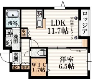 キルシェ【2階】の間取り