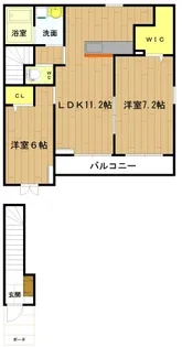 プロスパーII【2階】の間取り