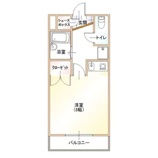 メゾンドヴェールB【1階】の間取り