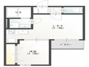 Lien城内【1階】の間取り