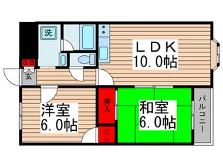 サンライズリバ-【2階】の間取り
