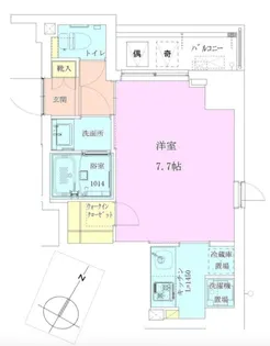 恵比寿レジデンス弐番館【7階】の間取り