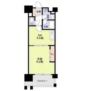 布施ハイライン【3階】の間取り