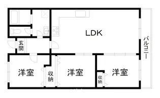 ハイム伏見A棟【4階】の間取り