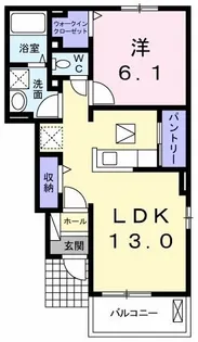 ローレンスハイツII・A【1階】の間取り