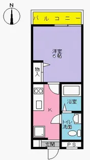 レユニオン【2階】の間取り