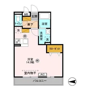 BiZ STAY宇都宮【2階】の間取り