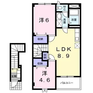 エクセレント ハイツ C【2階】の間取り