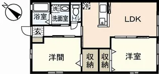 サンハイムC棟【1階】の間取り