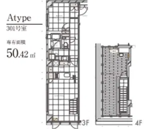 ザ・トライベッカ代官山【3階】の間取り