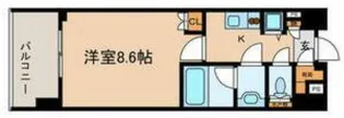 クオリア南麻布【7階】の間取り