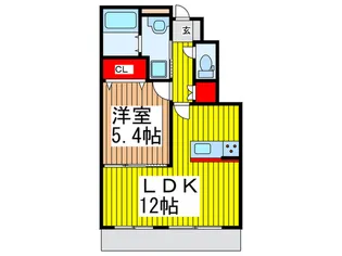サンユタカ【1階】の間取り
