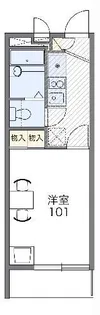 レオパレスプレシャス【1階】の間取り