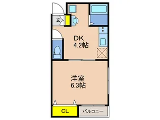 グランガーデン新神戸【1階】の間取り