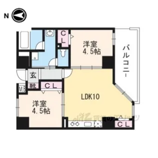 LATTICEHIGASHINOanne【8階】の間取り