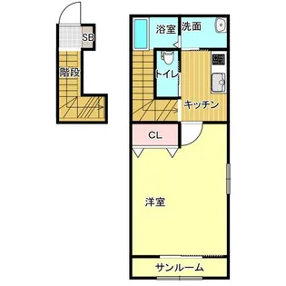 サニーポム【2階】の間取り
