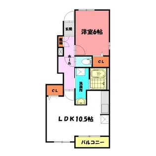 ヴィスタマーレ【1階】の間取り