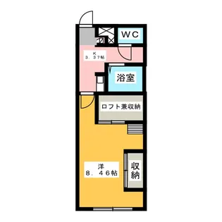 レオパレスCOMFORT【2階】の間取り