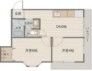 エスポワール福島【2階】の間取り
