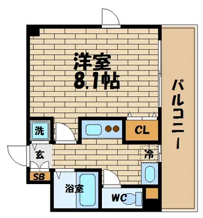 エスライズ中之島WEST【5階】の間取り